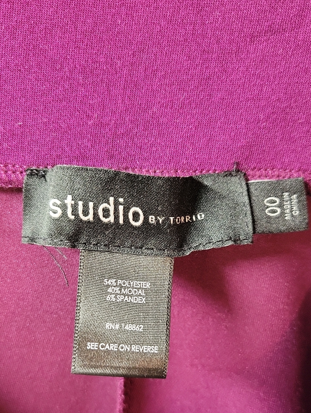 Torrid Purple Cropped Jogger - Picture 2 of 7